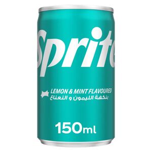 Sprite Mini Lemon & Mint Flavoured Can 150 Ml
