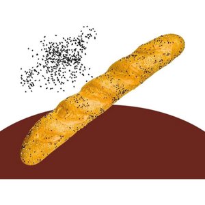 French Bread White Black