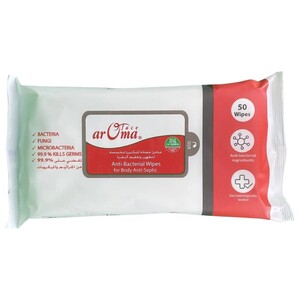 Aroma Anti-Bacterial Wipes 50 Pieces