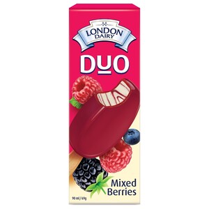 London Dairy Ice Cream Duo Mixed Berries 90Ml