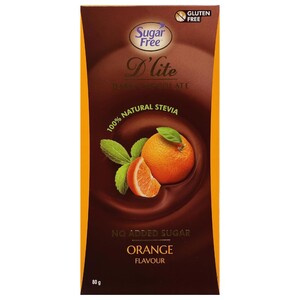 Sugar Free D'lite Dark Chocolate Tablet Orange 80G