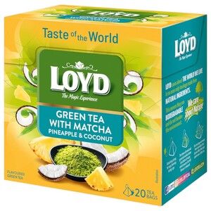 Loyd Green Tea With Matcha, Pineapple & Coconut 20 Tea Bags