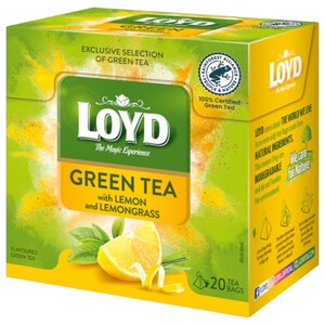 Loyd Green Tea With Lemongrass 20 Tea Bags