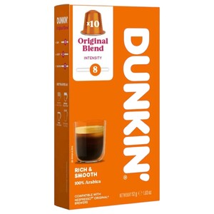 Dunkin' Coffee Capsules Orignal Blend 10 Pieces 52G