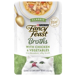 Fancy Feast Cat Food Broths With Chicken & Vegetables 40G