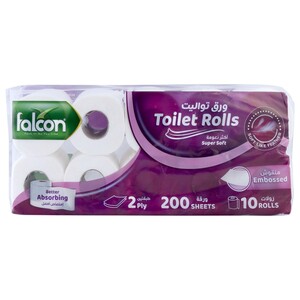 Falcon Toilet Rolls 200 Sheets 10 Rolls