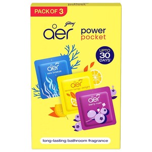 Godrej Aer Power Pocket Assorted 3 Pieces 10G