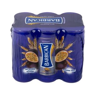 Barbican Malt Beverage Pasion Fruits 250 Ml Pack Of 6