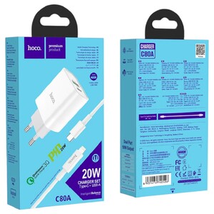Hoco Charger Type-C And Usb C80a