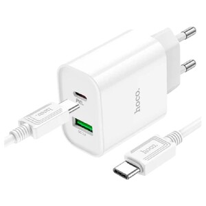 Hoco Charger Set Type-C To Iphone White C80a Pd 20W