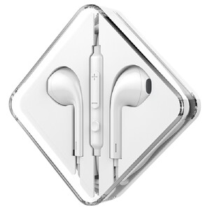 Hoco Earphones Stereo Sound & Wire Control White M55
