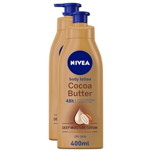 Nivea Body Lotion Cocoa Butter 400Ml X2