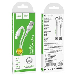 Hoco Cool Power Charging Data Cable White C To C 60W