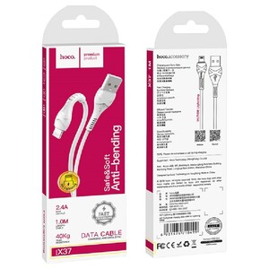 Hoco Cool Power Charging Data Cable T Ip 27W 1M White