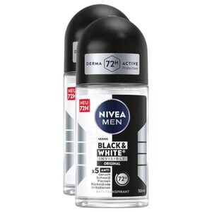 Nivea Men Deodorant Black & White 50Ml X2