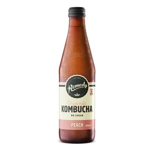 Organic Larder Kombucha Peach Drink 330 Ml