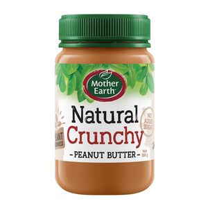 Mother Earth Peanut Butter Crunchy Nas 380 Gr