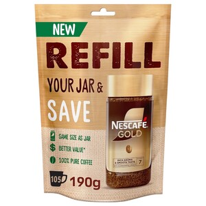 Nescafe Gold Instant Coffee Refill Pouch 190G