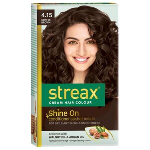 Streax Cream Hair Colour: 4.15 Coffee Brown