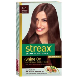 Streax Cream Hair Colour: 4.6 Reddish Brown