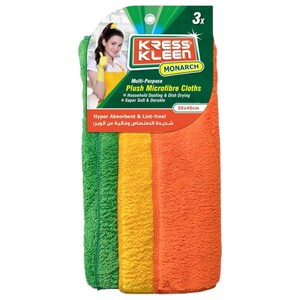 Kress Kleen Microfiber Dish Cloths 3 Pieces