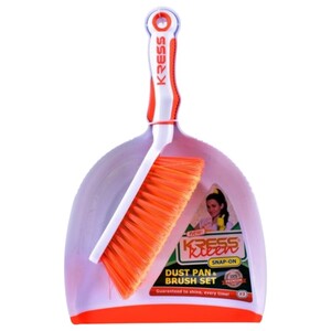 Kress Kleen Snap On Dust Pan Brush Set 3 Pieces