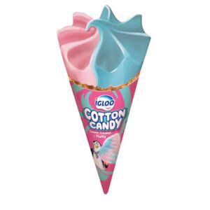 Igloo Cotton Candy Ice Cream Cone, 120 Ml