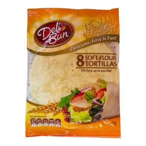 Deli Sun Soft Tortillas Plain 8 Pcs 320 Gr
