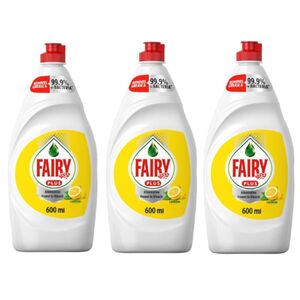Fairy Dishwash Core Lemon 600 Ml 3 Pcs