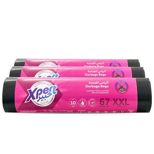 Xpert 67 Gallon Biodegradable Garbage Bag Black 3 X 105 X 125 Cm 10 Bags