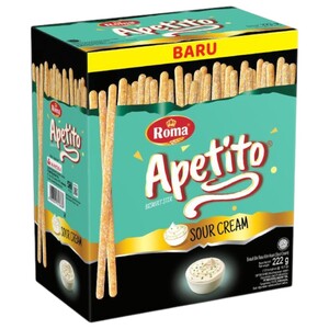 Roma Apetito Stick Crackers Sour Cream 18.5G X12