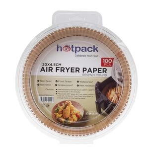 Hot Pack Air Fryer Paper Brown End 20 X 4.5 Cm 100 Pcs