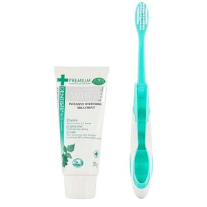 Dentiste Travel Pack Natural White Toothpaste 50 Gr & Toothbrush Travel Pack
