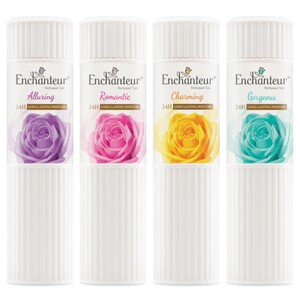 Enchanteur Perfumed Talc Assorted 4 Pieces 250G