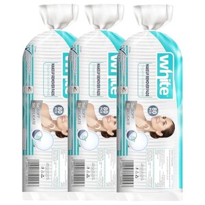 White Makeup Remover Pads 80 Pieces X3