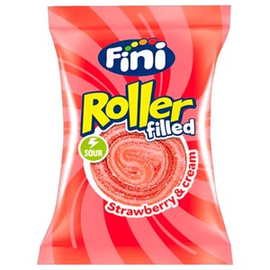 Fini Roller Filled Strawberry & Cream 20G