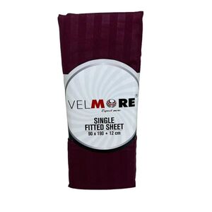 Velmore Fitted Sheet Single 90 X 190 + 12 Cm