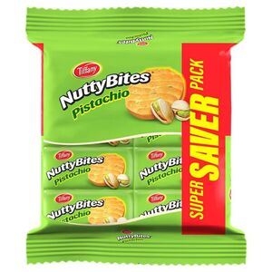 Tiffany Nutty Bites Pistachios Biscuits, 72 Gr Pack Of 8