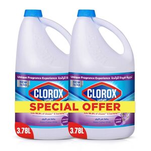 Clorox Liquid Bleach Lavender Scent, 3.78 L Pack Of 2