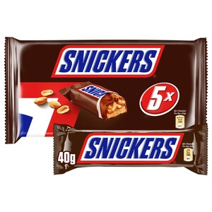 Snickers Chocolate Bar 40G X5