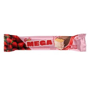 Yupiya Mega Chocolate Enrobed Wafer With Strawberry Cream Filling 55G