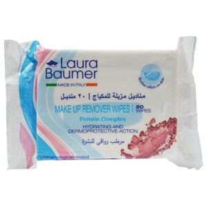 Laura Baumer Make Up Remover Wipes 20 Pieces