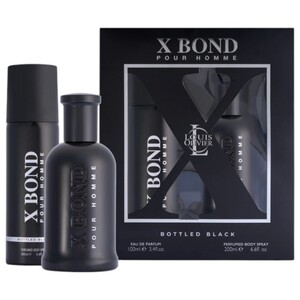 Louis Olivier Eau De Parfum Bond Black 100Ml + Body Spray 200Ml