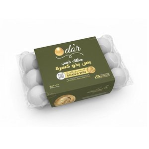 Oeuf D'or Eggs White 15 Pieces