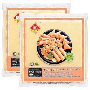 Kg Pastry Spring Roll Sheet 7.5"X7.5" 500G X2