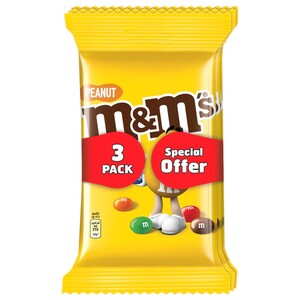 M&M Chocolate Drops Peanut 82G X3