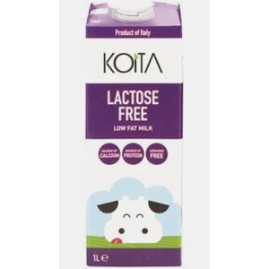 Koita Lactose Free Low Fat Milk Vitamin A And D3 Added 1L