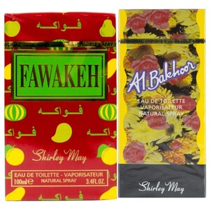 Shirley May Eau De Toilette Fawakeh 100Ml + Al Bakhoor For Women 100Ml
