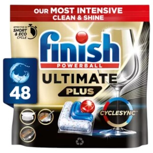 Finish Dishwasher Tablets Ultimate Plus Regular 48 Tabs
