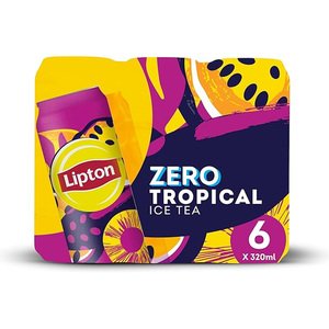 Lipton Ice Tea Tropical Zero Can 320Ml 5+1 Free